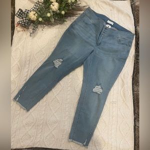Brand new Lane Bryant distressed skinny jeans NWOT